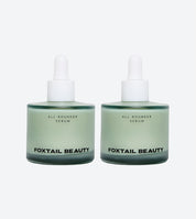 Two Foxtail Beauty All Rounder Serum bottles on a white background